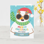 kerstkaart kaart (Gele Bloem)