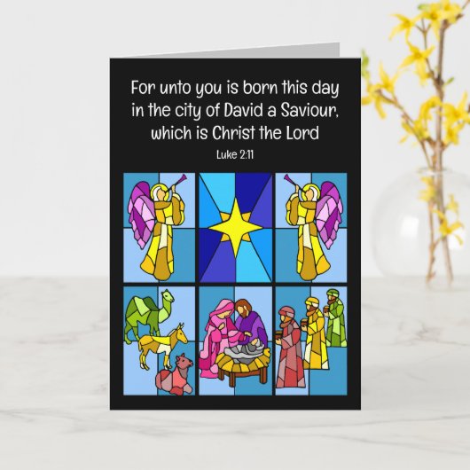 kerstkaart kaart (Gele Bloem)