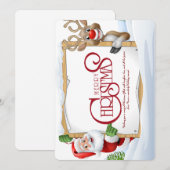 kerstkaart kaart (Voorkant / Achterkant)