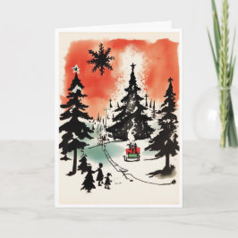 Kerstkaart Kaart