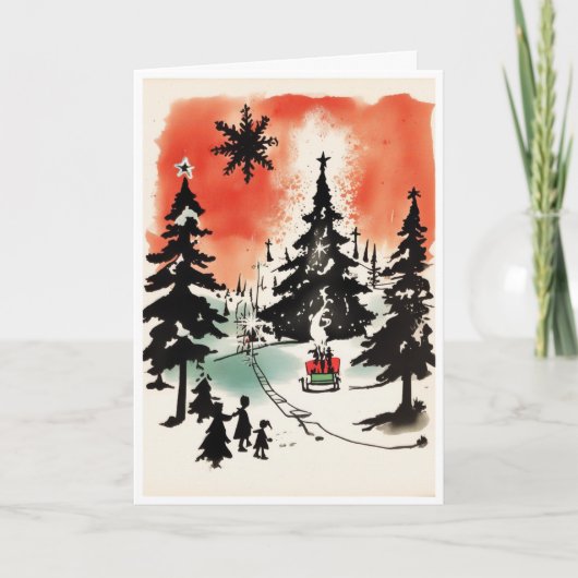 Kerstkaart Kaart (Voorkant)