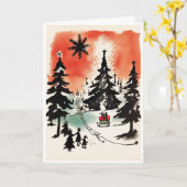 Kerstkaart Kaart (Gele Bloem)