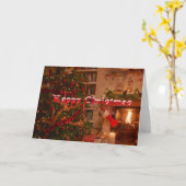kerstkaart kaart (Gele Bloem)