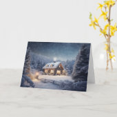 kerstkaart kaart (Gele Bloem)