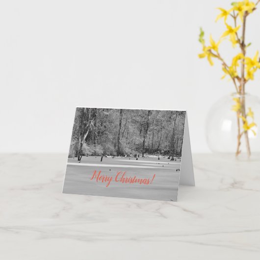 kerstkaart kaart (Gele Bloem)