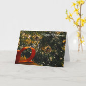 kerstkaart kaart (Gele Bloem)