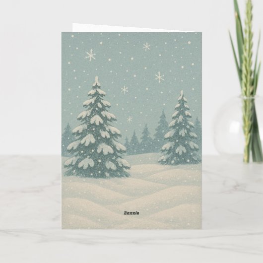 kerstkaart kaart (Achterkant)