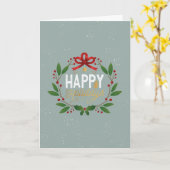 kerstkaart kaart (Gele Bloem)