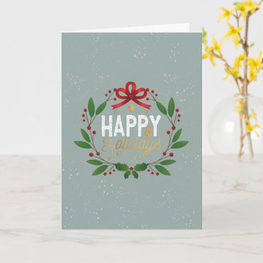 kerstkaart kaart (Gele Bloem)