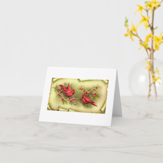  kerstKaart Kaart (Gele Bloem)