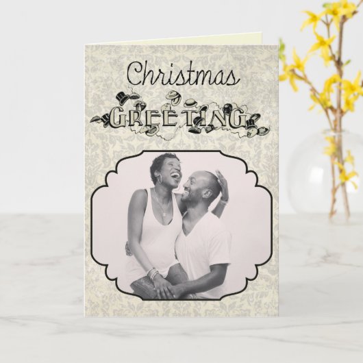  kerstkaart kaart (Gele Bloem)