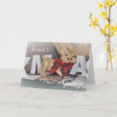 kerstkaart kaart (Gele Bloem)