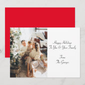 KERSTKAART KAART (Voorkant / Achterkant)