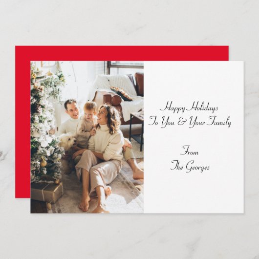 KERSTKAART KAART (Voorkant / Achterkant)