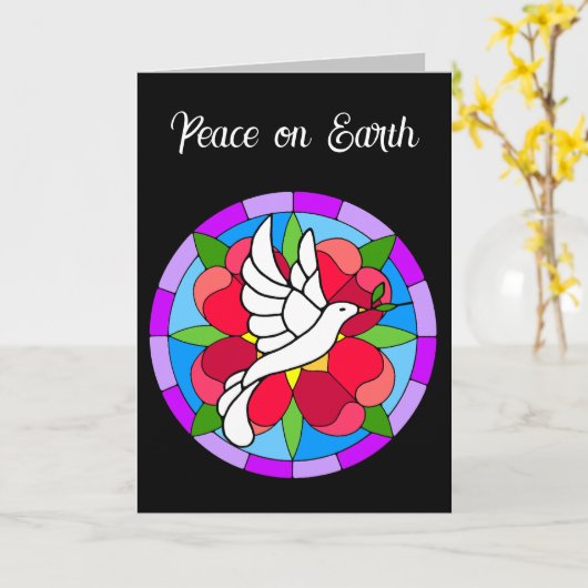 kerstkaart kaart (Gele Bloem)