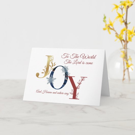 Kerstkaart Kaart (Gele Bloem)