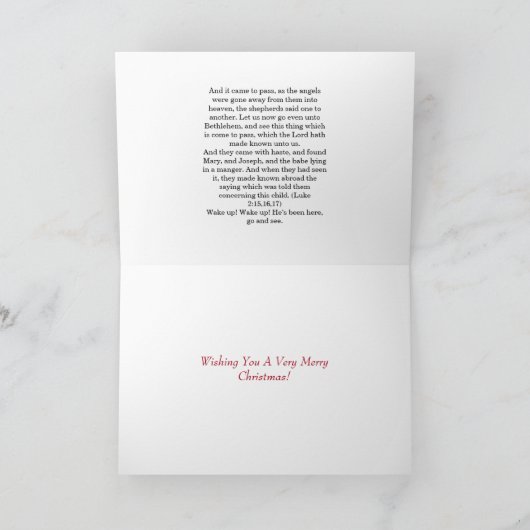 Kerstkaart Kaart (Binnen)