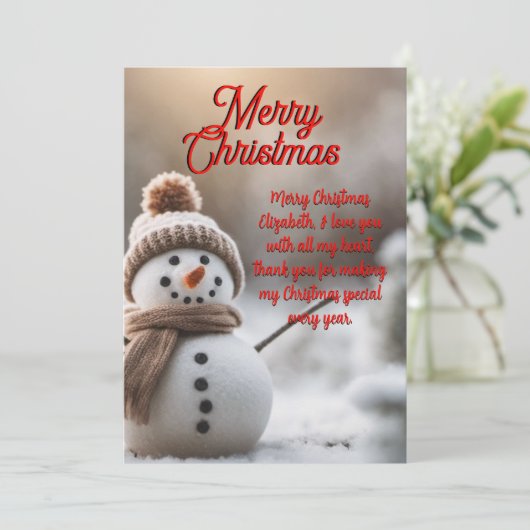  kerstkaart kaart (Staand voorkant)