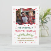 kerstkaart kaart (Staand voorkant)