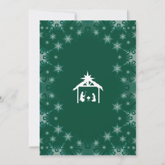 kerstkaart kaart (Achterkant)