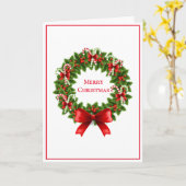 kerstkaart kaart (Gele Bloem)