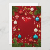 kerstkaart  kaart (Voorkant / Achterkant)