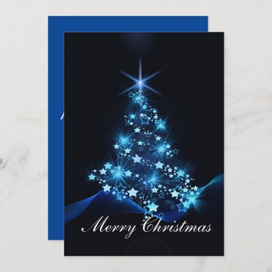 Kerstkaart. Kaart (Voorkant / Achterkant)