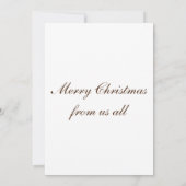 kerstkaart kaart (Achterkant)