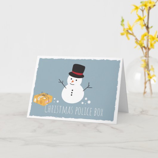 kerstkaart kaart (Gele Bloem)