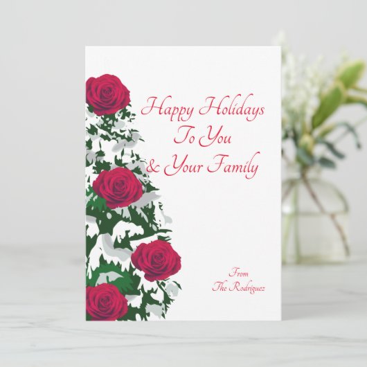 KERSTKAART KAART (Staand voorkant)