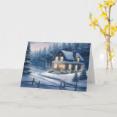 kerstkaart kaart (Gele Bloem)