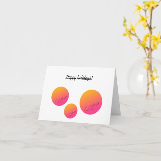 Kerstkaart Kaart (Gele Bloem)