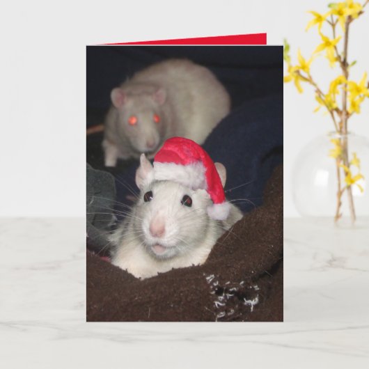 kerstkaart kaart (Gele Bloem)