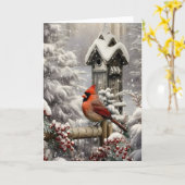 Kerstkaart Kaart (Gele Bloem)