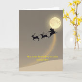 kerstkaart kaart (Gele Bloem)