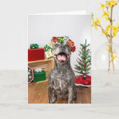 kerstkaart kaart (Gele Bloem)