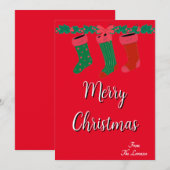 Kerstkaart Kaart (Voorkant / Achterkant)