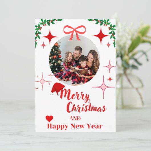 Kerstkaart Kaart (Staand voorkant)