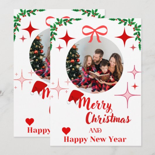 Kerstkaart Kaart (Voorkant / Achterkant)