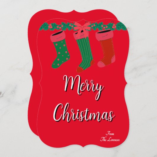 Kerstkaart Kaart (Voorkant / Achterkant)