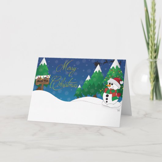 kerstkaart kaart (Voorkant)