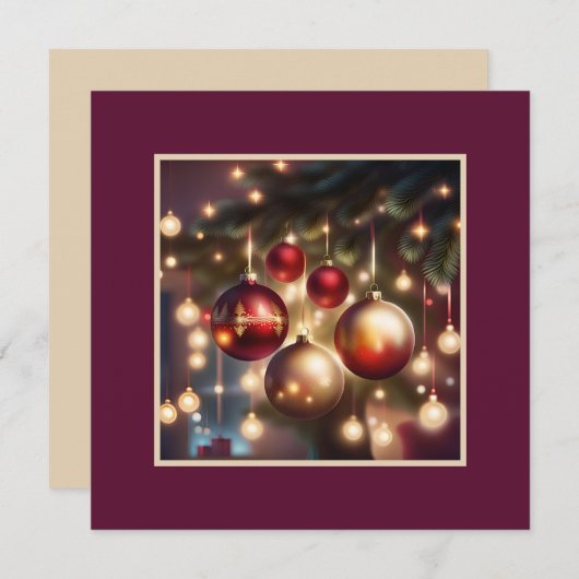 Kerstkaart Kaart (Voorkant / Achterkant)