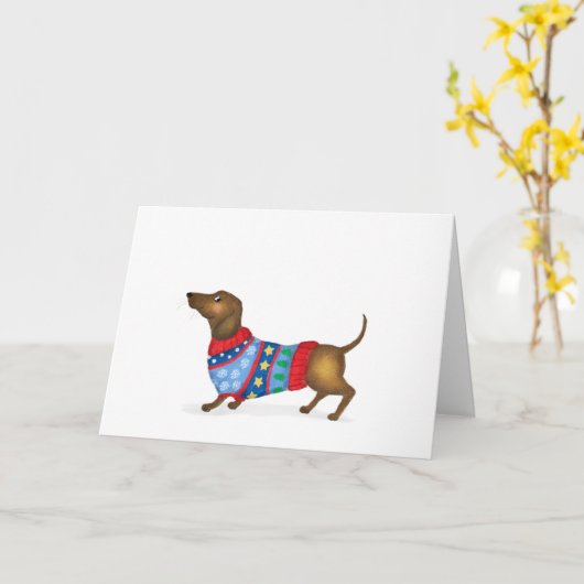 kerstkaart kaart (Gele Bloem)