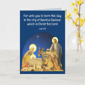 kerstkaart kaart (Gele Bloem)