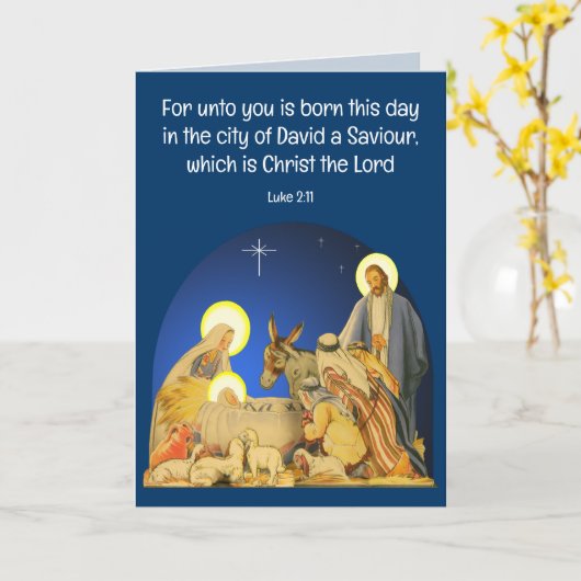 kerstkaart kaart (Gele Bloem)