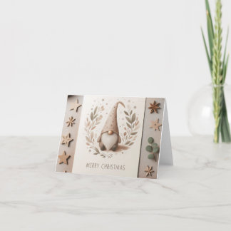 Kerstkaart kabouter feestdagen kaart