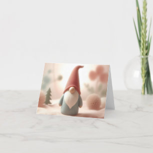 Kerstkaart kabouter feestdagen kaart