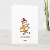 Kerstkaart: kat en hond feestdagen kaart (Achterkant)