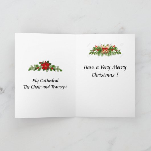 Kerstkaart - Kathedraal van Ely Kaart (Binnen)