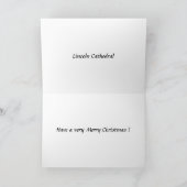 Kerstkaart - kathedraal van Lincoln Feestdagen Kaart (Binnen)